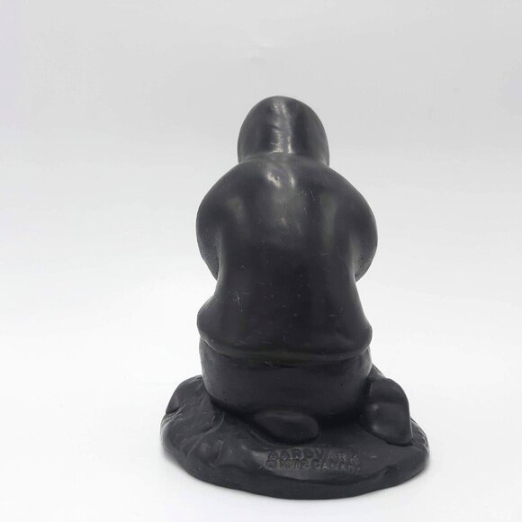 Aardvark Soapstone Carving Inuit Figurine Sculpture 1972 Canada 4.5 in Tall Vtg - Picture 3 of 7
